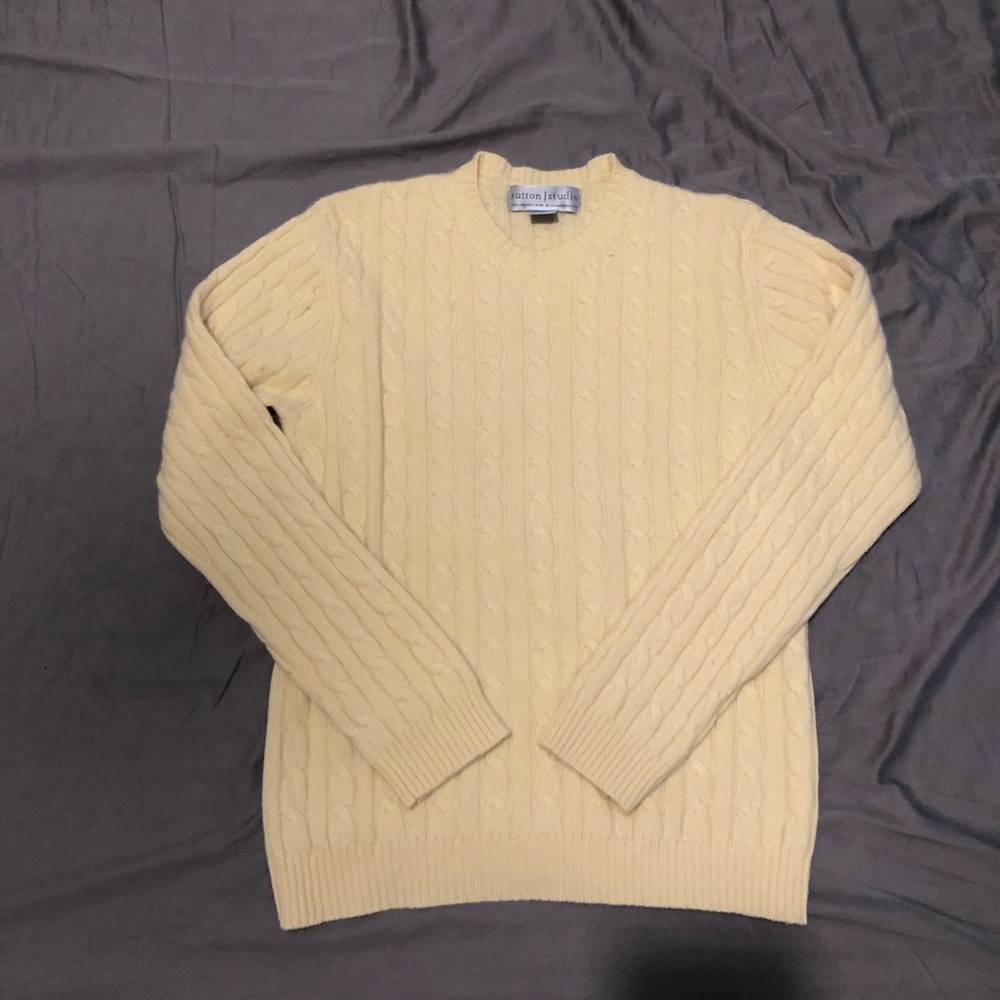 Soft Bloomingdales cable knit cashmere